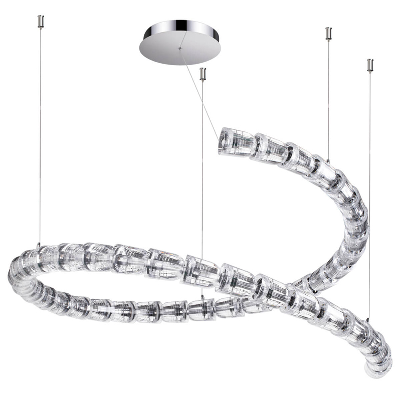 Люстра Safora Chrome Хром Прозрачный Люстра Safora Chrome Хром Прозрачный в Липецке | Loft Concept