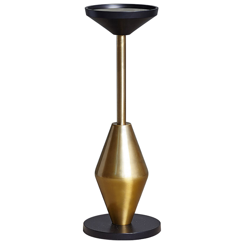 Приставной стол Omondi Side Table Черный Латунь Приставной стол Omondi Side Table Черный Латунь в Липецке | Loft Concept