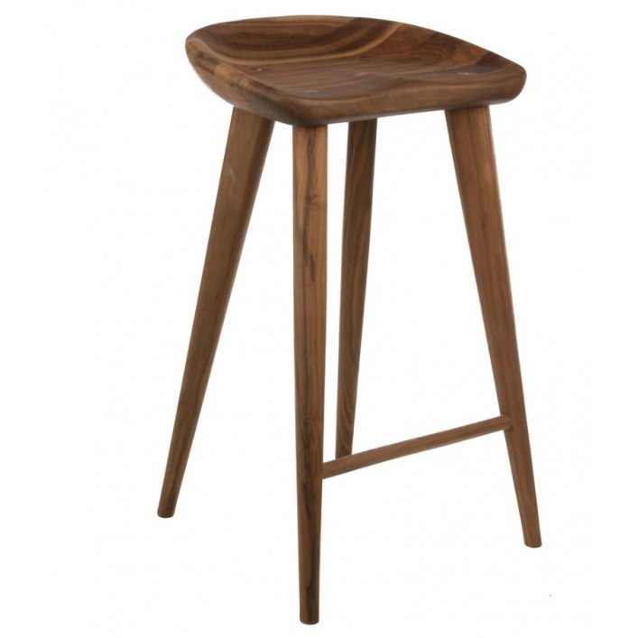 Барный стул Craig Bassam Tractor Counter Stool Белый дуб Орех Барный стул Craig Bassam Tractor Counter Stool Белый дуб Орех в Липецке | Loft Concept