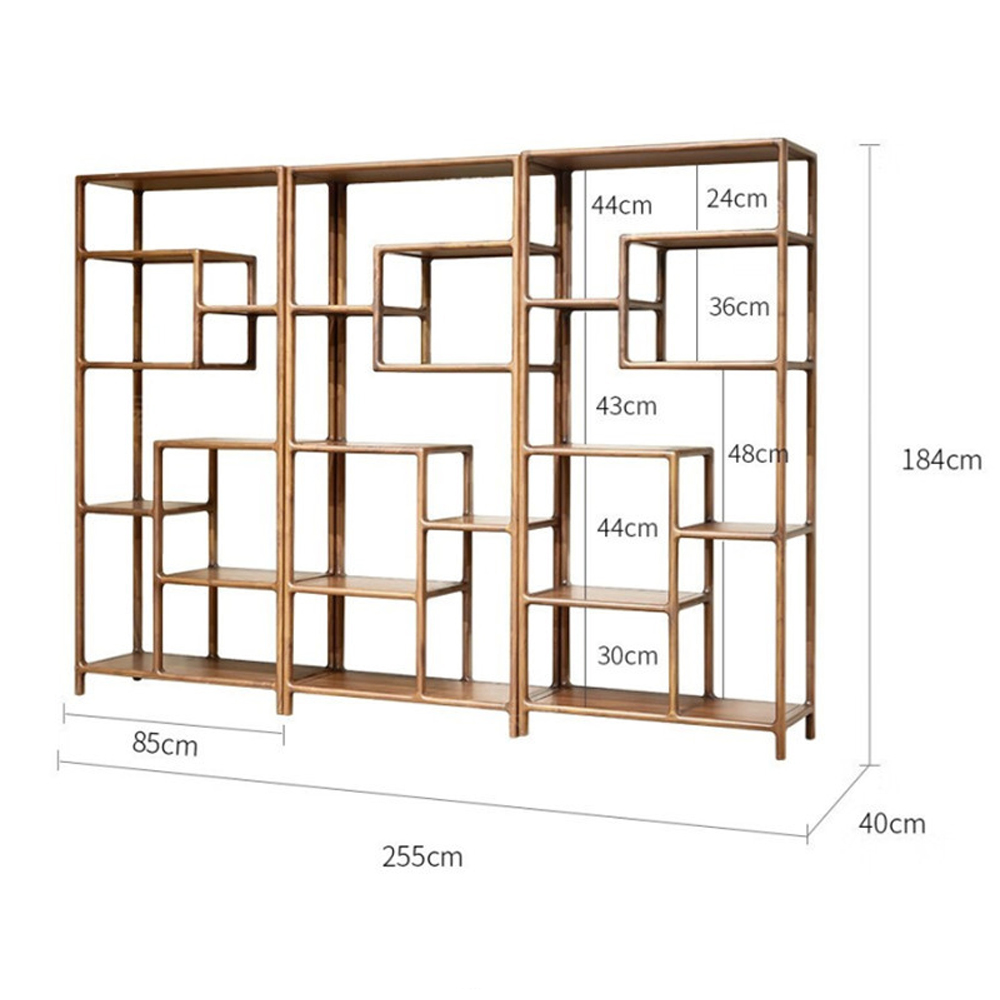 Стеллаж деревянный с полками для хранения Moon Walnut Furniture Стеллаж деревянный с полками для хранения Moon Walnut Furniture в Липецке