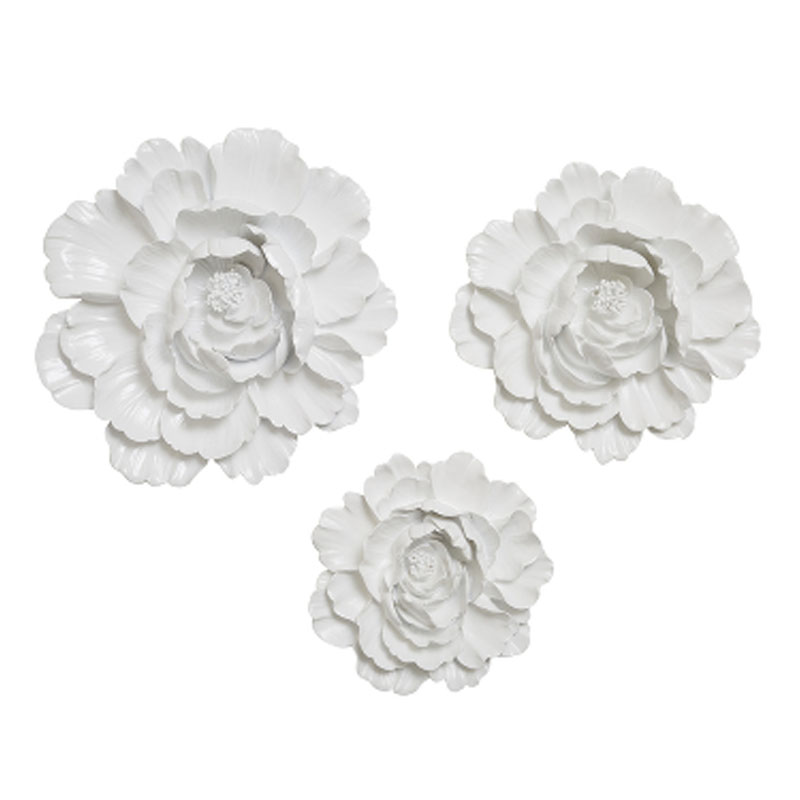 Аксессуар на стену Decor Flowers Rose Hip white Белый Аксессуар на стену Decor Flowers Rose Hip white Белый в Липецке | Loft Concept