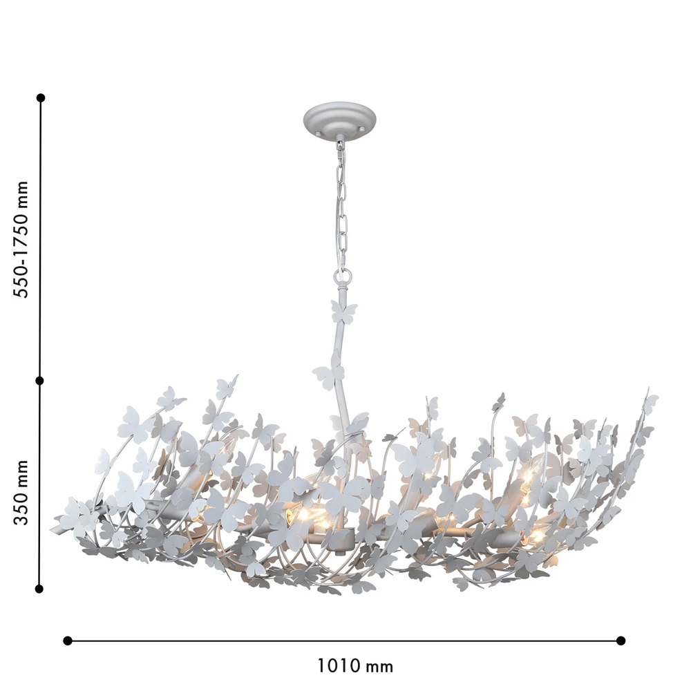 Люстра с абажуром оформленным в виде стаи бабочек Eternal Butterflies в Липецке
