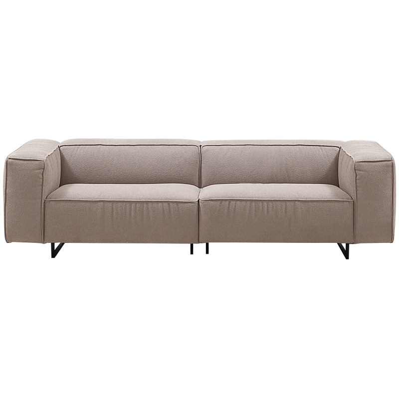 Диван Bastien Soft Beige Sofa Бежевый Черный Диван Bastien Soft Beige Sofa Бежевый Черный в Липецке | Loft Concept