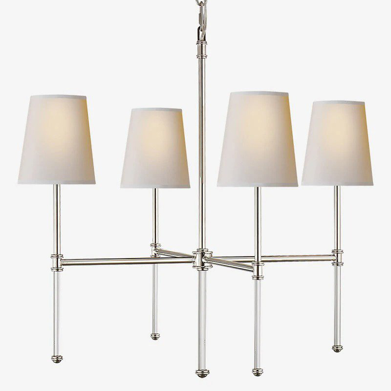 Люстра Nicoleta Silver Chandelier Серебряный Белый Люстра Nicoleta Silver Chandelier Серебряный Белый в Липецке | Loft Concept