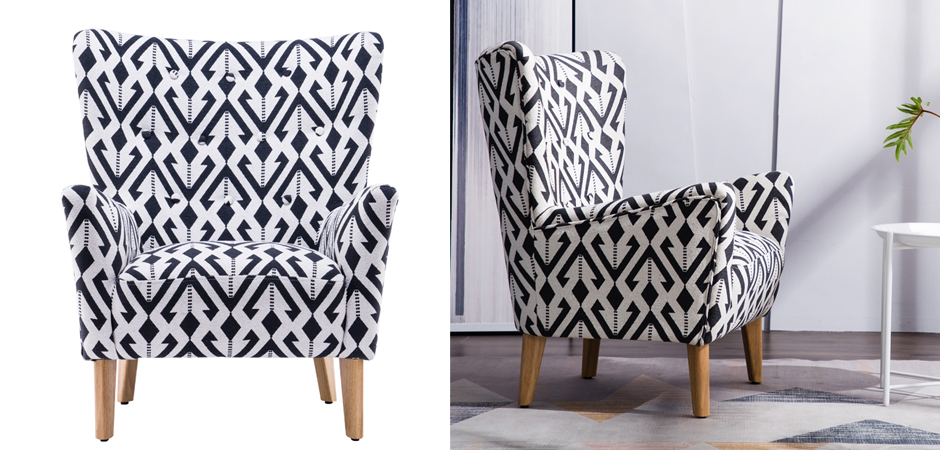 Кресло Black and White Triangle Chair Кресло Black and White Triangle Chair - Loft-Concept в Липецке