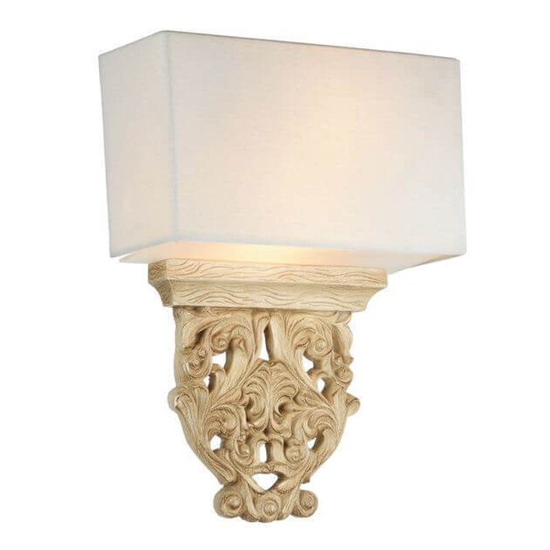 Бра Agueta Light Sconce Белый Бежевый Бра Agueta Light Sconce Белый Бежевый в Липецке | Loft Concept