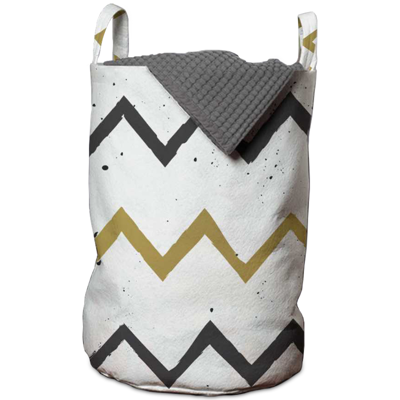 Корзина Chevron Basket Белый Горчичный Графит Корзина Chevron Basket Белый Горчичный Графит в Липецке | Loft Concept