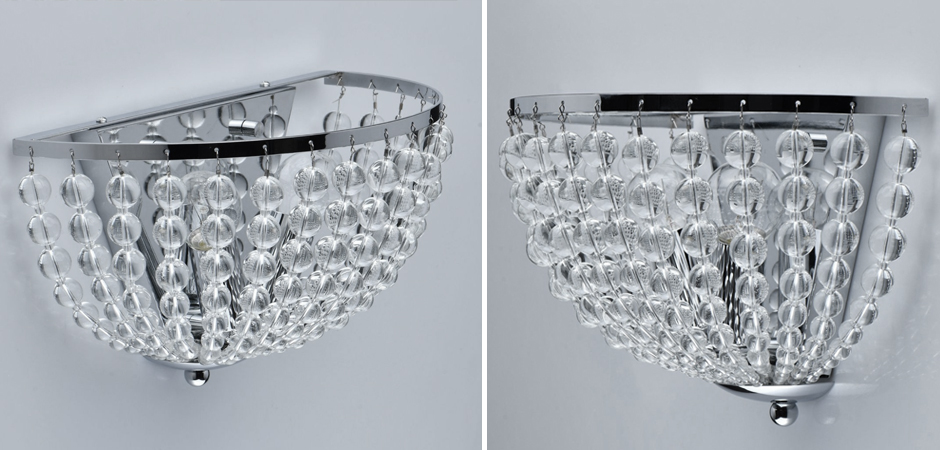 Бра Virginia Clear Beads Wall Lamp chrome Бра Virginia Clear Beads Wall Lamp chrome - Loft-Concept в Липецке
