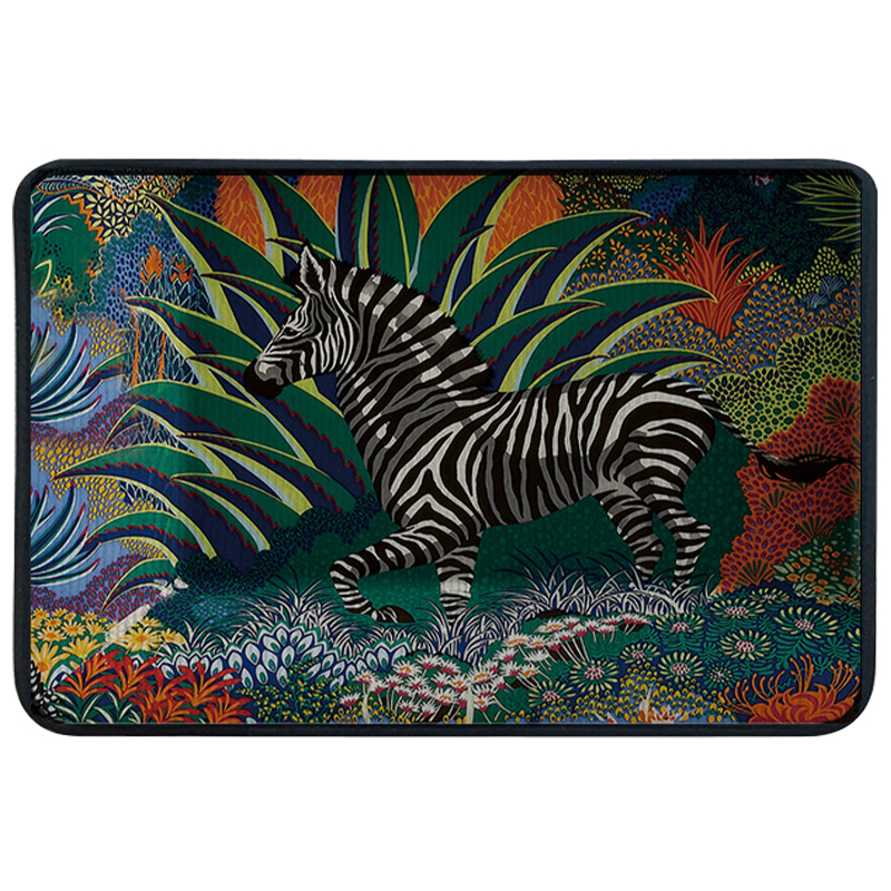 Ковер для прихожей и ванной Hermes Mountain Zebra Rug Мульти в Липецке | Loft Concept 