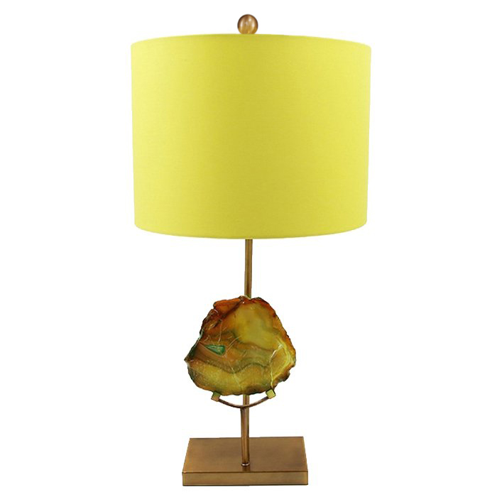 Настольная Лампа Agate Table Lamp Yellow Золотой Желтый Настольная Лампа Agate Table Lamp Yellow Золотой Желтый в Липецке | Loft Concept