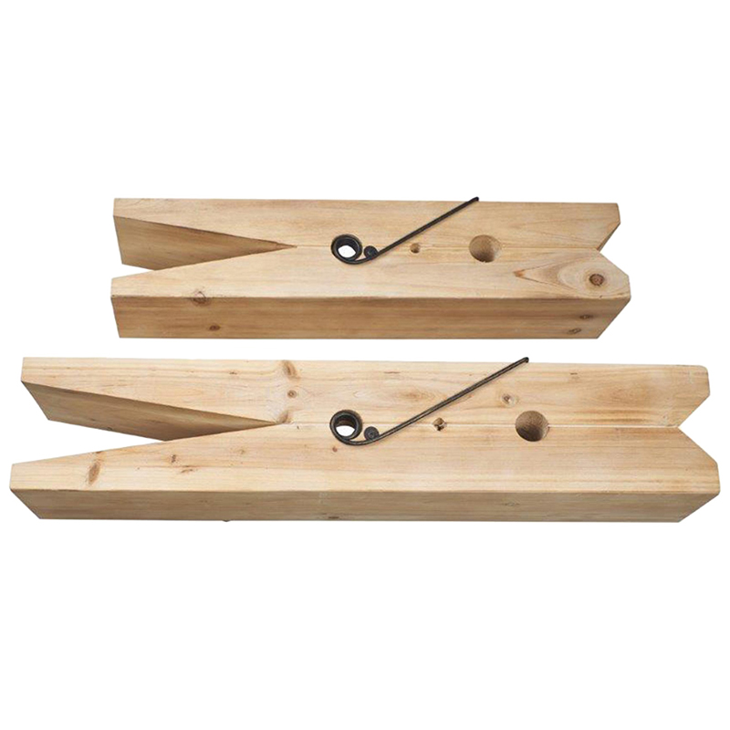 Комплект из 2-х полок в виде прищепок Clothespins Shelves Древесина Комплект из 2-х полок в виде прищепок Clothespins Shelves Древесина в Липецке | Loft Concept