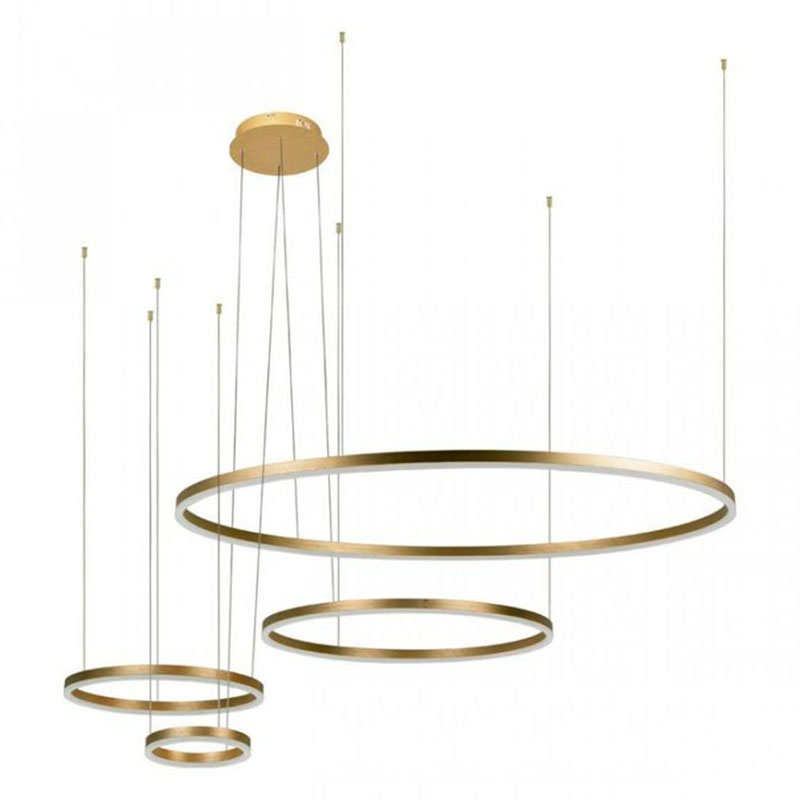 Люстра Neo Circles Gold II Золотой Люстра Neo Circles Gold II Золотой в Липецке | Loft Concept