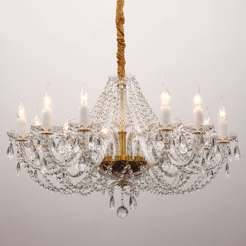 Люстра Melisa Chandelier 82 Прозрачный Глянцевое золото в Липецке | Loft Concept 