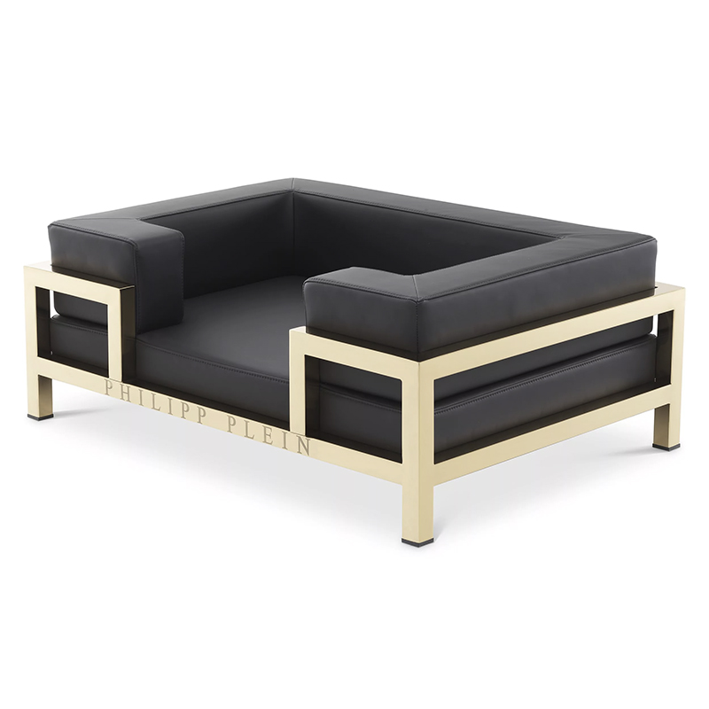 Лежанка для домашних животных Philipp Plein Dogbed High Conic L Gold Черный Золотой Лежанка для домашних животных Philipp Plein Dogbed High Conic L Gold Черный Золотой в Липецке | Loft Concept