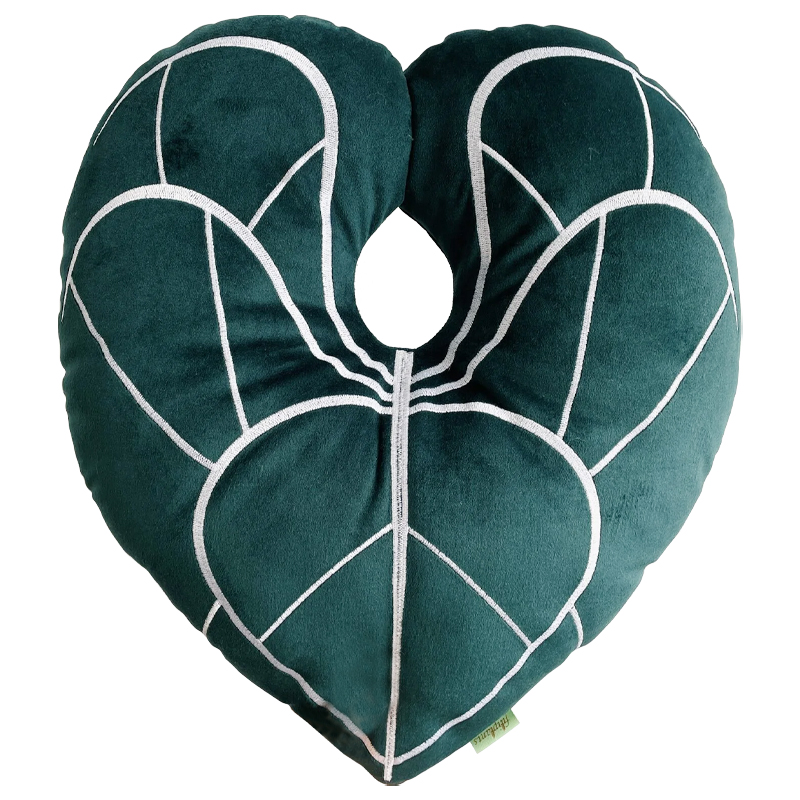 Декоративная подушка Botanical Cushion Anthurium Зеленый Белый Декоративная подушка Botanical Cushion Anthurium Зеленый Белый в Липецке | Loft Concept