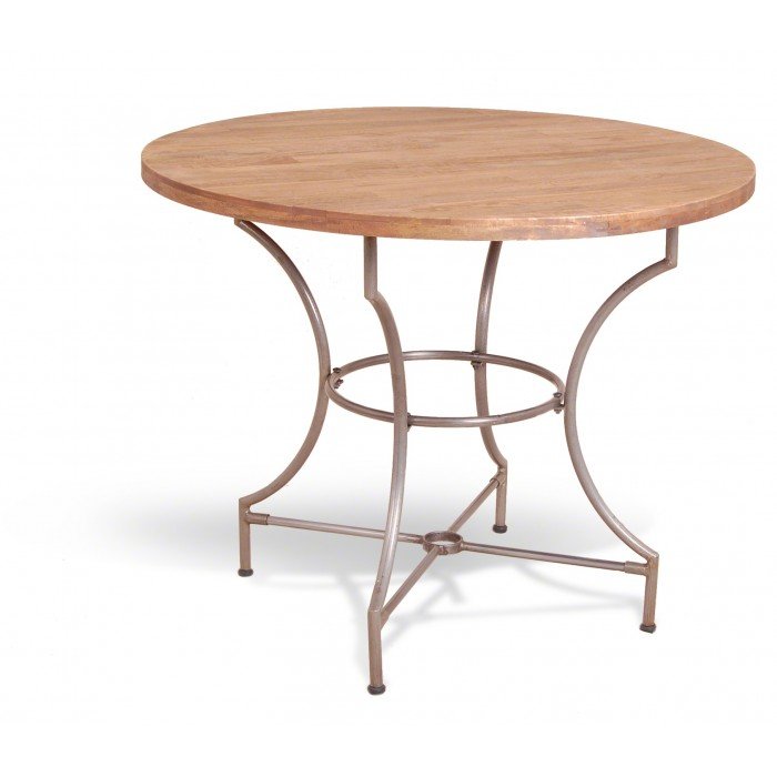 Cтол Industrial Metal Rust Round Dining Table Cтол Industrial Metal Rust Round Dining Table в Липецке | Loft Concept