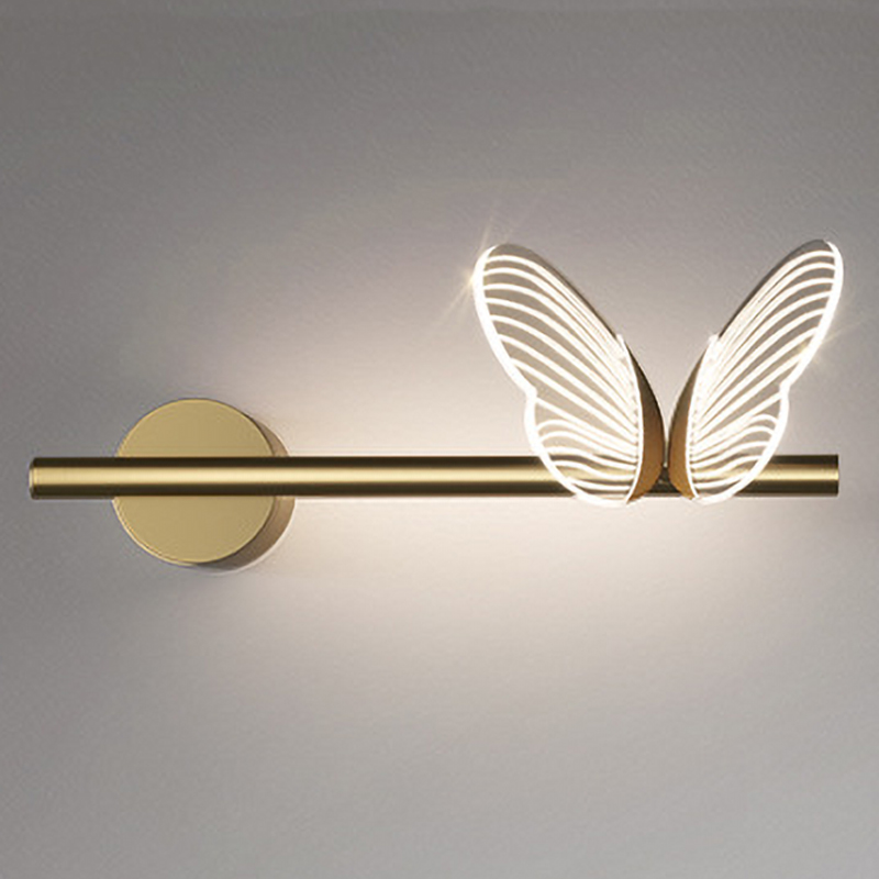 Бра Бабочка Butterfly Wall Lamp F Золотой Прозрачный Бра Бабочка Butterfly Wall Lamp F Золотой Прозрачный в Липецке | Loft Concept