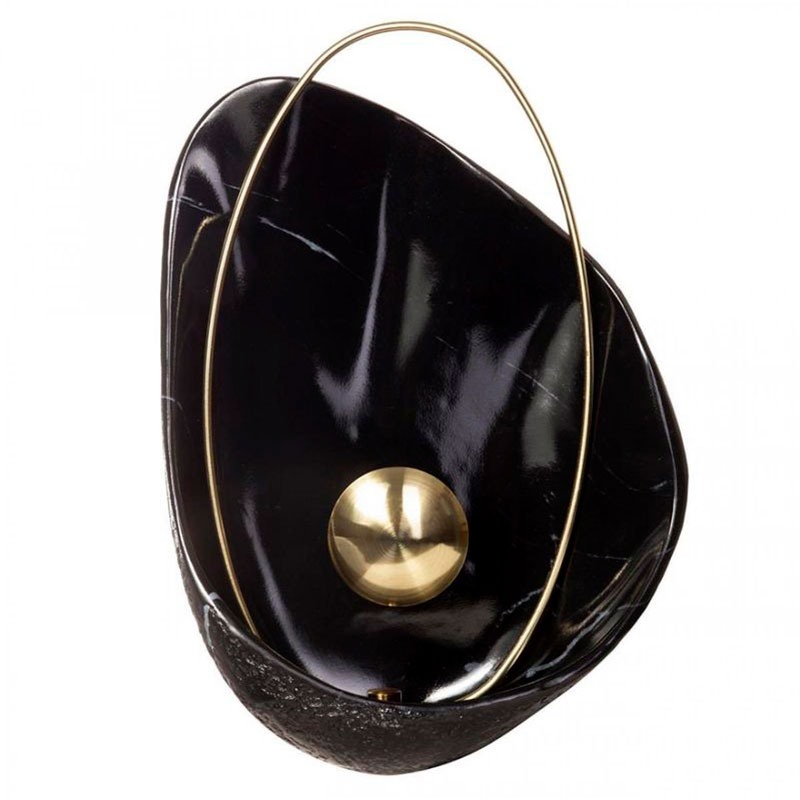 Бра Черная Жемчужина Ginger & Jagger Pearl WALL LAMP Черный Глянцевое золото Бра Черная Жемчужина Ginger & Jagger Pearl WALL LAMP Черный Глянцевое золото в Липецке | Loft Concept