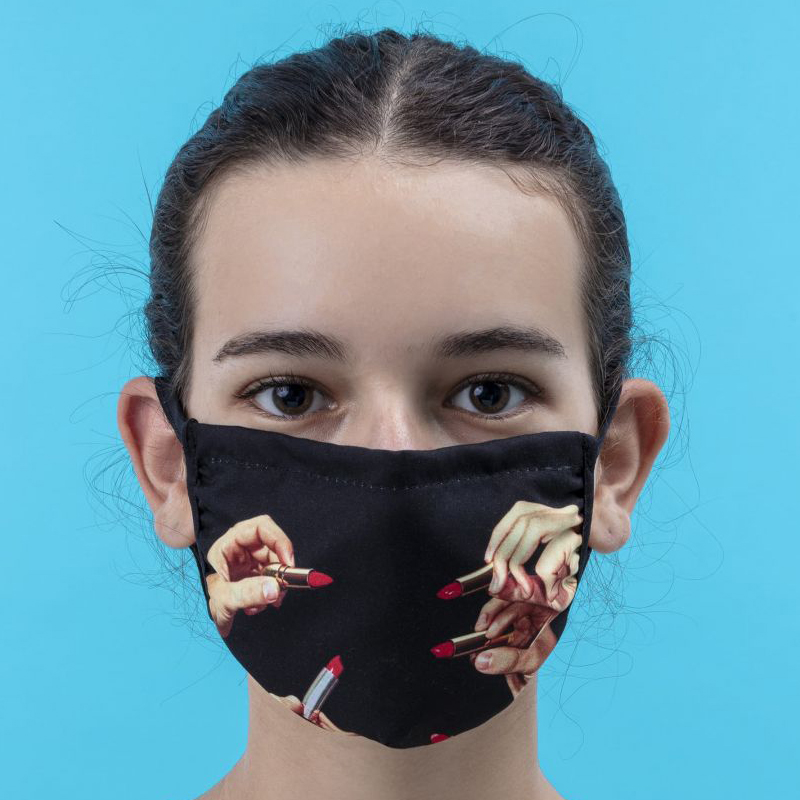 Маска для лица Seletti Facemask Lipstick Black S-M Черный Маска для лица Seletti Facemask Lipstick Black S-M Черный в Липецке | Loft Concept