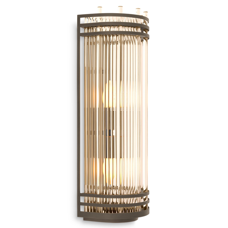 Бра Eichholtz Wall Lamp Gulf L Bronze Бронза Прозрачный в Липецке | Loft Concept 