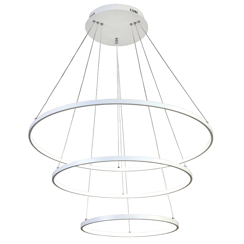 Люстра Ring Horizontal Trio white 80+60+40 Белый Люстра Ring Horizontal Trio white 80+60+40 Белый в Липецке | Loft Concept