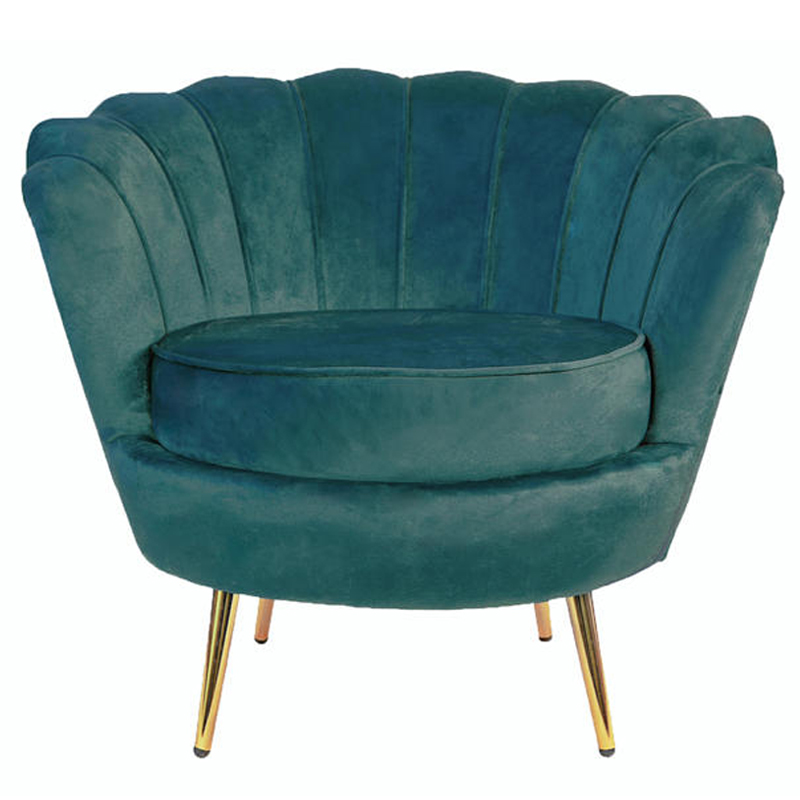 Кресло Бирюзовый велюр Trapezium Turquoise velvet Бирюзовый Кресло Бирюзовый велюр Trapezium Turquoise velvet Бирюзовый в Липецке | Loft Concept