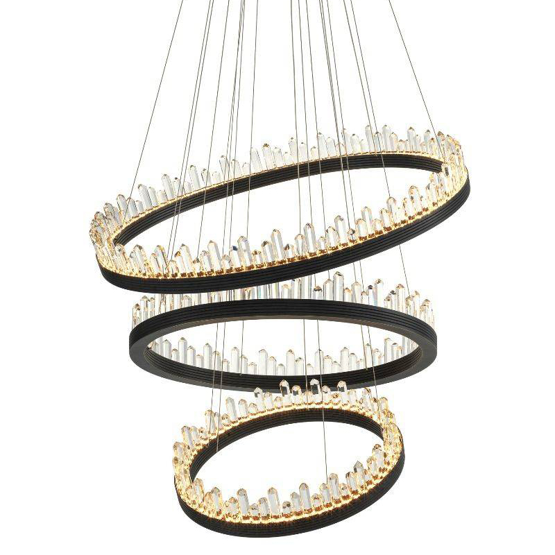 Люстра Eichholtz Chandelier Randall Темная бронза Прозрачный (Transparent) Люстра Eichholtz Chandelier Randall Темная бронза Прозрачный (Transparent) в Липецке | Loft Concept