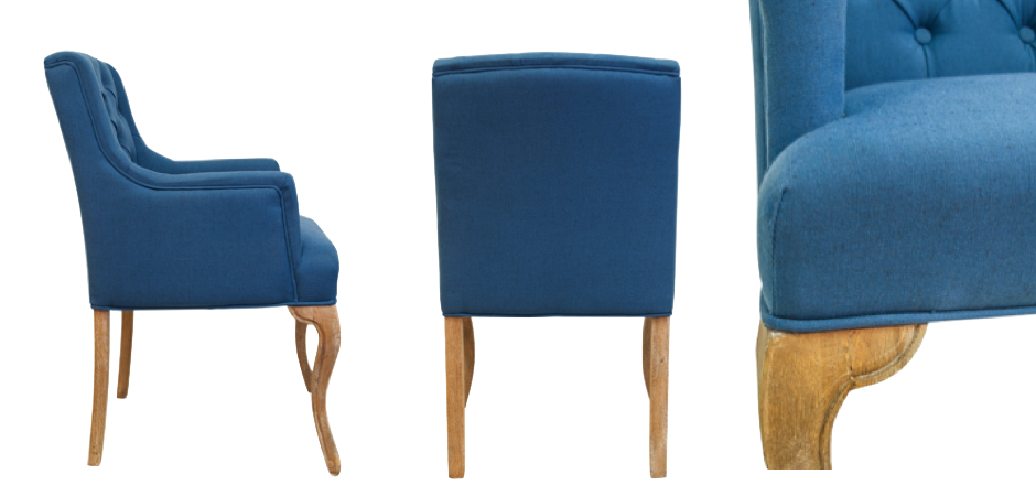 Стул French chairs Provence Amelia Blue ArmChair Стул French chairs Provence Amelia Blue ArmChair - Loft-Concept в Липецке