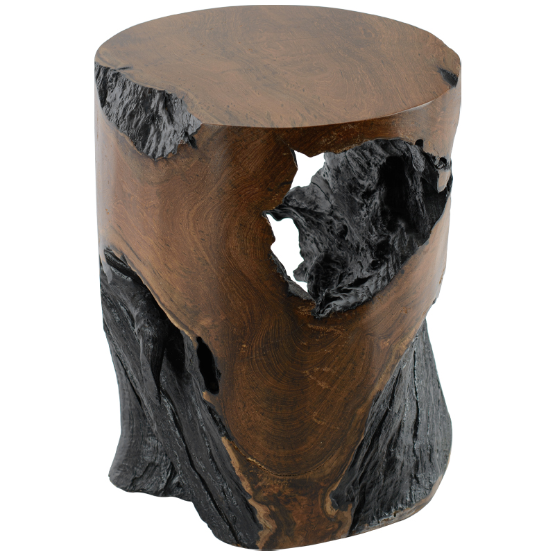 Приставной стол Old Stump Side Table Коричневый Приставной стол Old Stump Side Table Коричневый в Липецке | Loft Concept