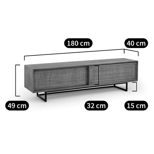ТВ-тумба из массива тика Busto TV Stand ТВ-тумба из массива тика Busto TV Stand в Липецке