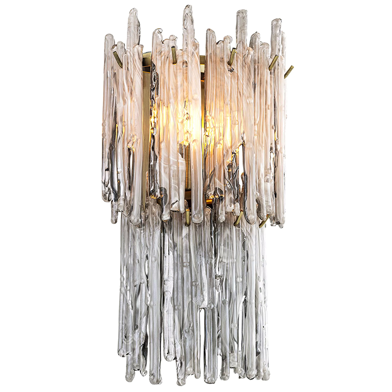 Бра Eichholtz Wall Lamp Saint Roch Double Латунь Прозрачное Стекло Стекло Смок Бра Eichholtz Wall Lamp Saint Roch Double Латунь Прозрачное Стекло Стекло Смок в Липецке | Loft Concept