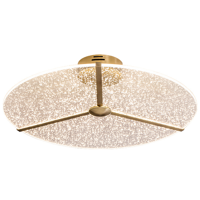 Потолочный светильник Carla ceiling lamp Прозрачный Латунь Потолочный светильник Carla ceiling lamp Прозрачный Латунь в Липецке | Loft Concept