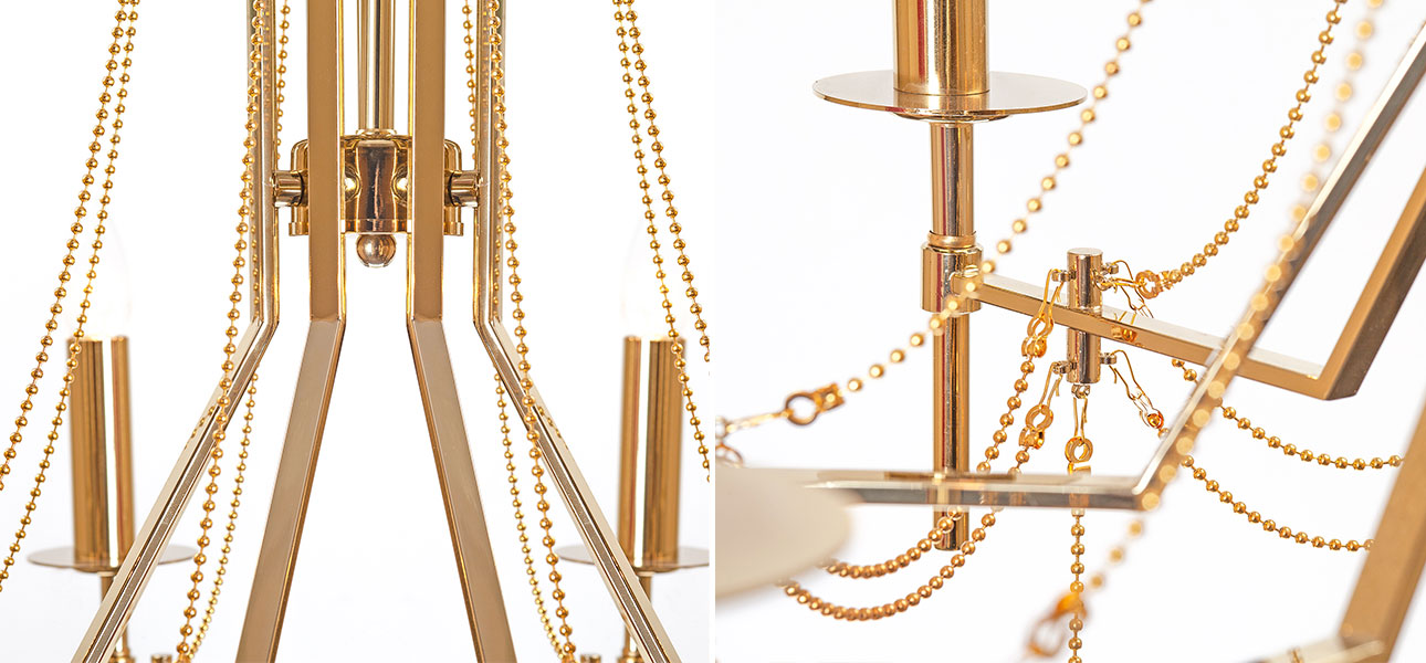 Дизайнерская Люстра Annette gold  - фото