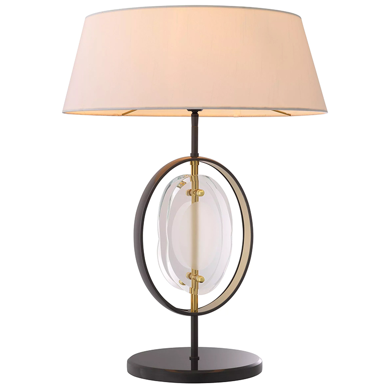 Настольная лампа Eichholtz Table Lamp Vincente Черный Золотой Кремовый Прозрачное Стекло Настольная лампа Eichholtz Table Lamp Vincente Черный Золотой Кремовый Прозрачное Стекло в Липецке | Loft Concept