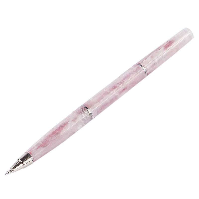 Ручка шариковая из натурального камня Кварц Розовый Stone Pens Розовый Серебряный Ручка шариковая из натурального камня Кварц Розовый Stone Pens Розовый Серебряный в Липецке | Loft Concept