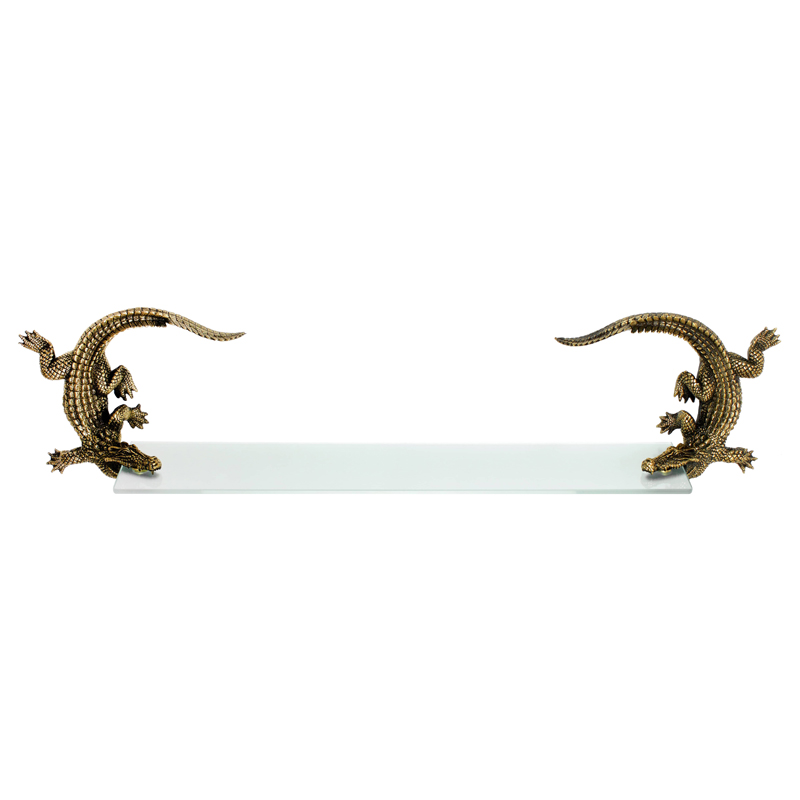 Полка для ванной Bronze Crocodiles Бронза Полка для ванной Bronze Crocodiles Бронза в Липецке | Loft Concept