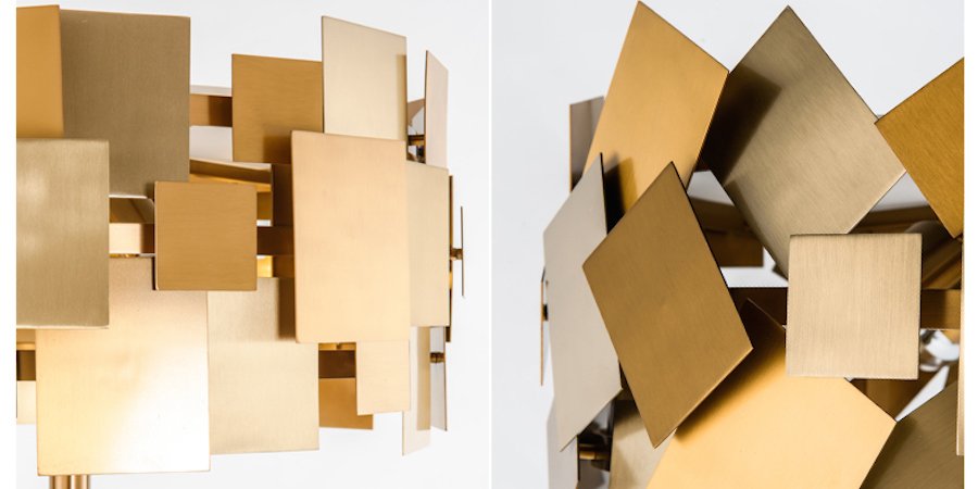 Торшер Gold Plate Floor Lamp Торшер Gold Plate Floor Lamp - Loft-Concept в Липецке
