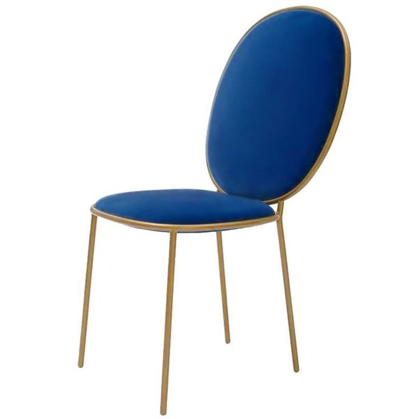Стул STAY Dining Chair Золотой Синий Стул STAY Dining Chair Золотой Синий в Липецке | Loft Concept