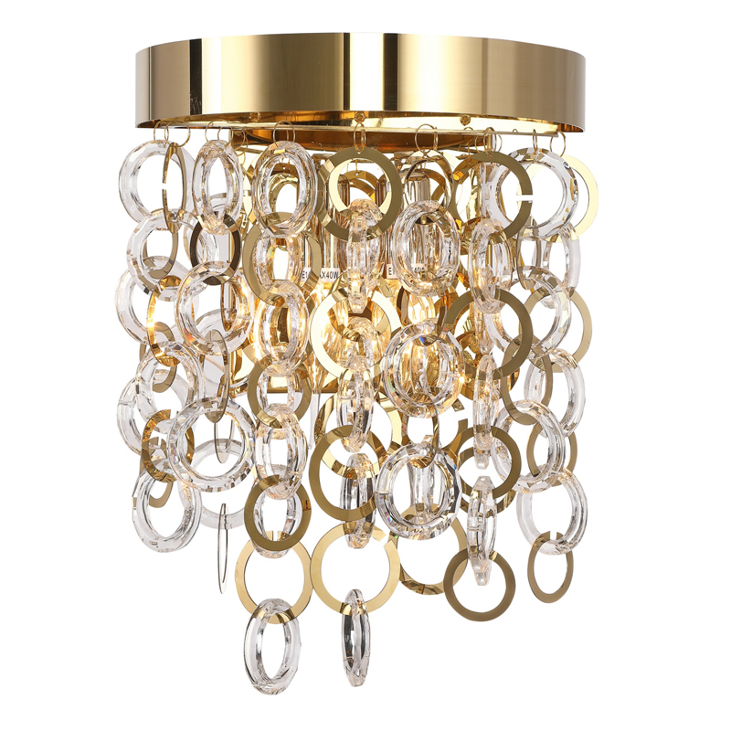 Бра Maryse Sconce Глянцевое золото Прозрачный Бра Maryse Sconce Глянцевое золото Прозрачный в Липецке | Loft Concept
