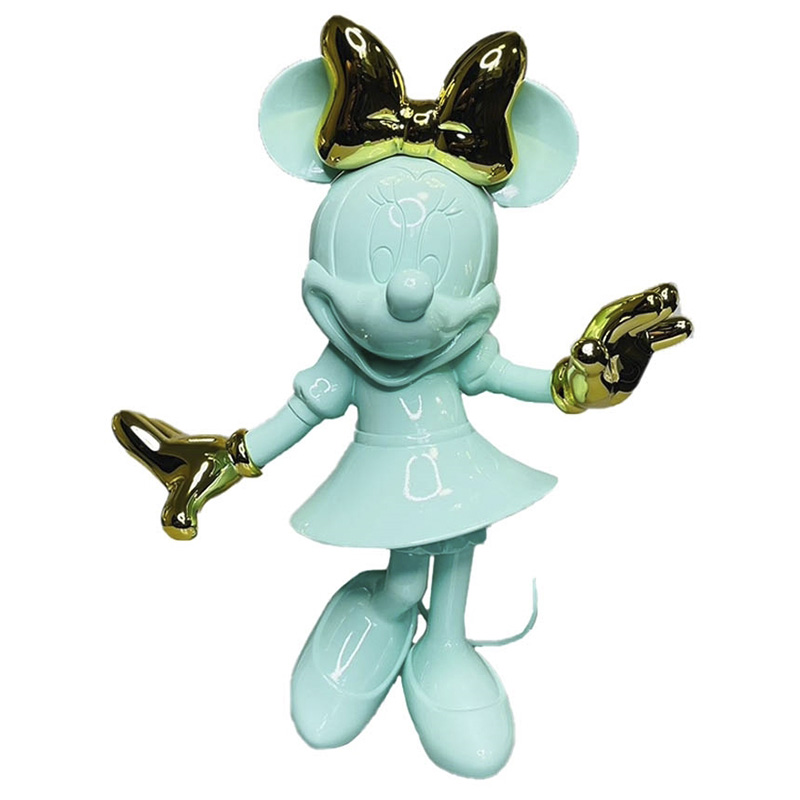 Статуэтка Минни Маус зеленого цвета Minnie Mouse Green Figurine  Салатовый в Липецке | Loft Concept 