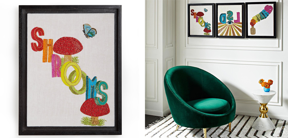 Панно Jonathan Adler Shrooms Beaded Wall Art Панно Jonathan Adler Shrooms Beaded Wall Art - Loft-Concept в Липецке