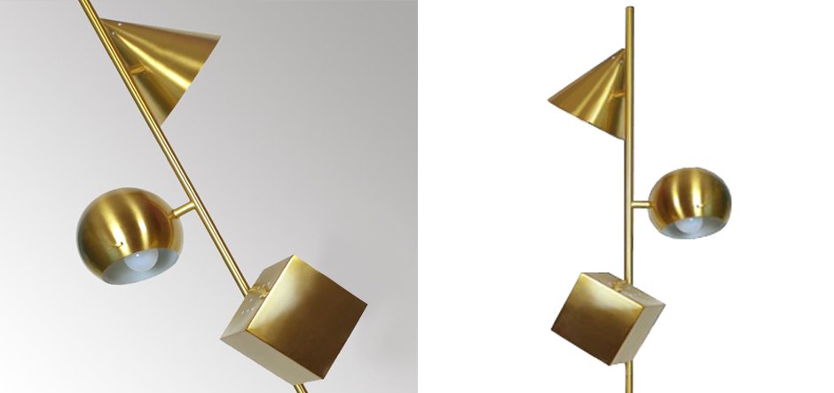 Торшер 3D geometry Gold Торшер 3D geometry Gold - Loft-Concept в Липецке