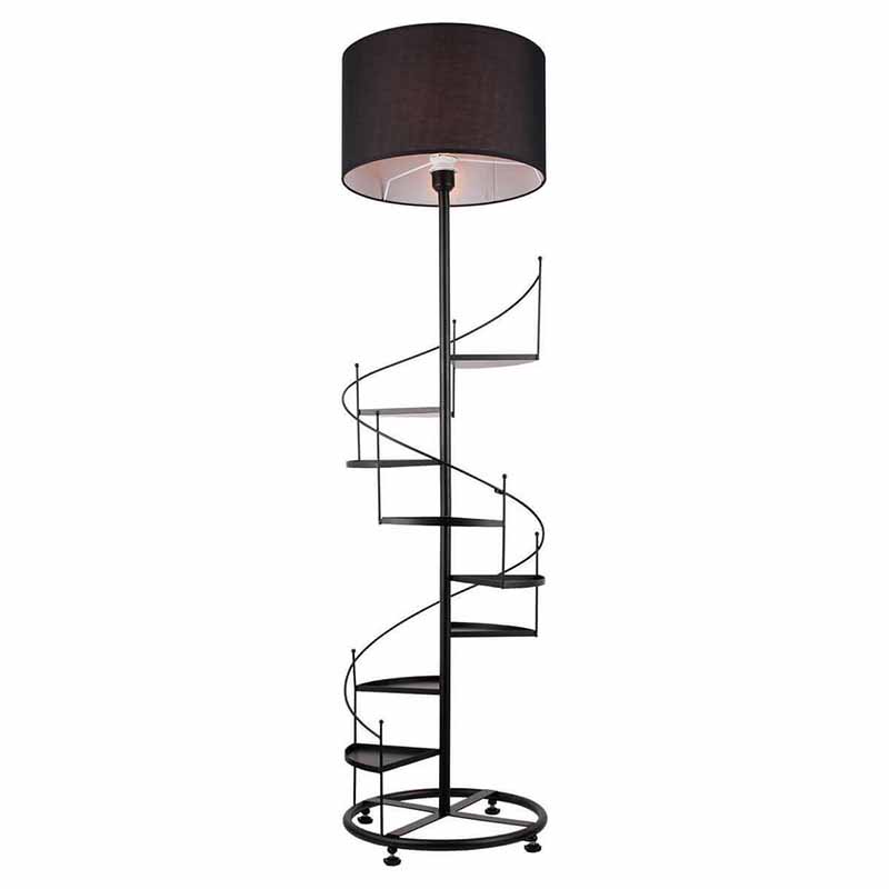 Торшер Spiral Staircase Floor Lamp Black Черный Торшер Spiral Staircase Floor Lamp Black Черный в Липецке | Loft Concept