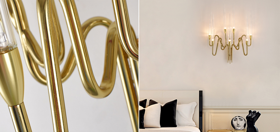 Бра Golden candle 3 Wall Sconce 7 ламп Бра Golden candle 3 Wall Sconce 7 ламп - Loft-Concept в Липецке