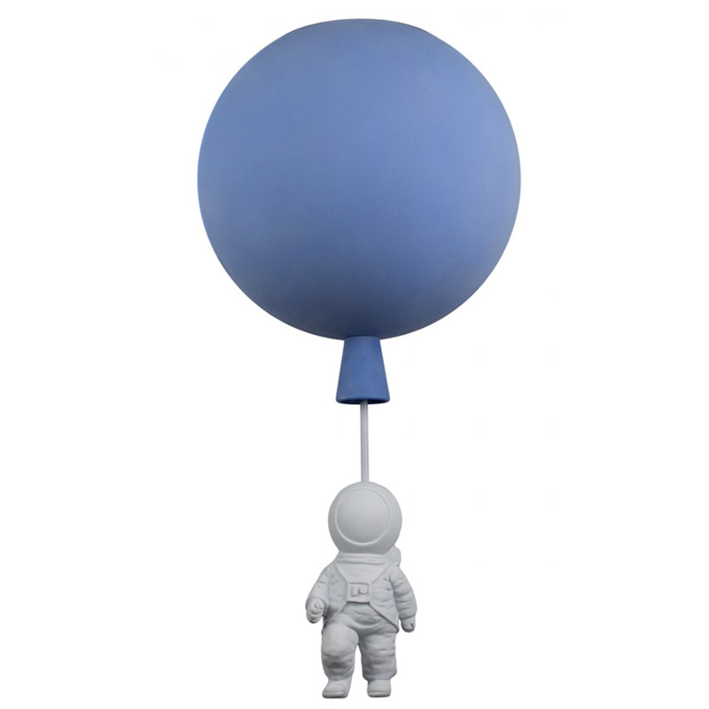 Потолочный светильник Cosmonaut blue ball Синий Потолочный светильник Cosmonaut blue ball Синий в Липецке | Loft Concept
