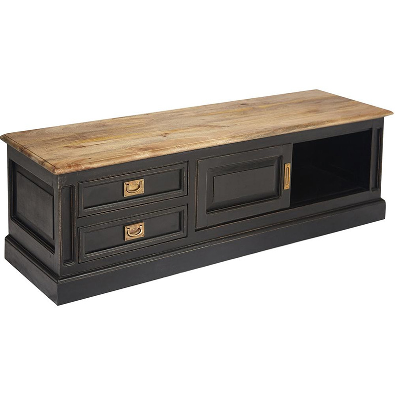 TV-тумба Provence Sylvie TV-stand Черный Древесина TV-тумба Provence Sylvie TV-stand Черный Древесина в Липецке | Loft Concept