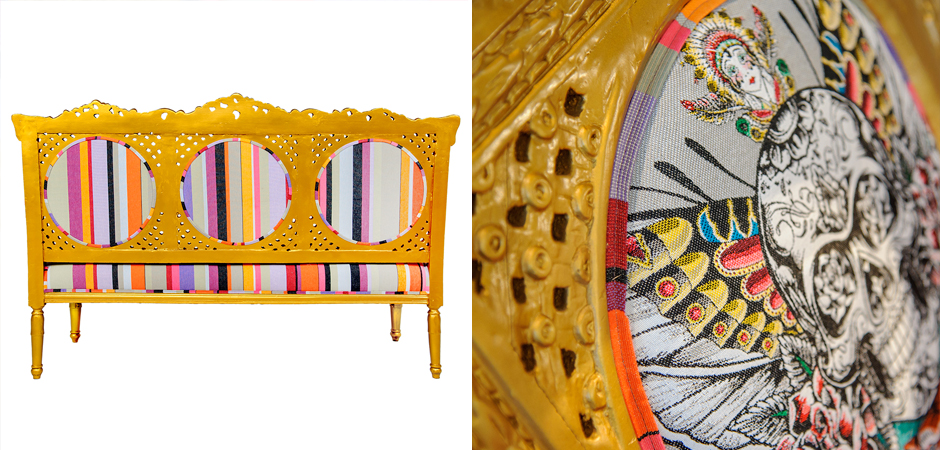 Диван Fusion Jacquard антикварный - фото №1