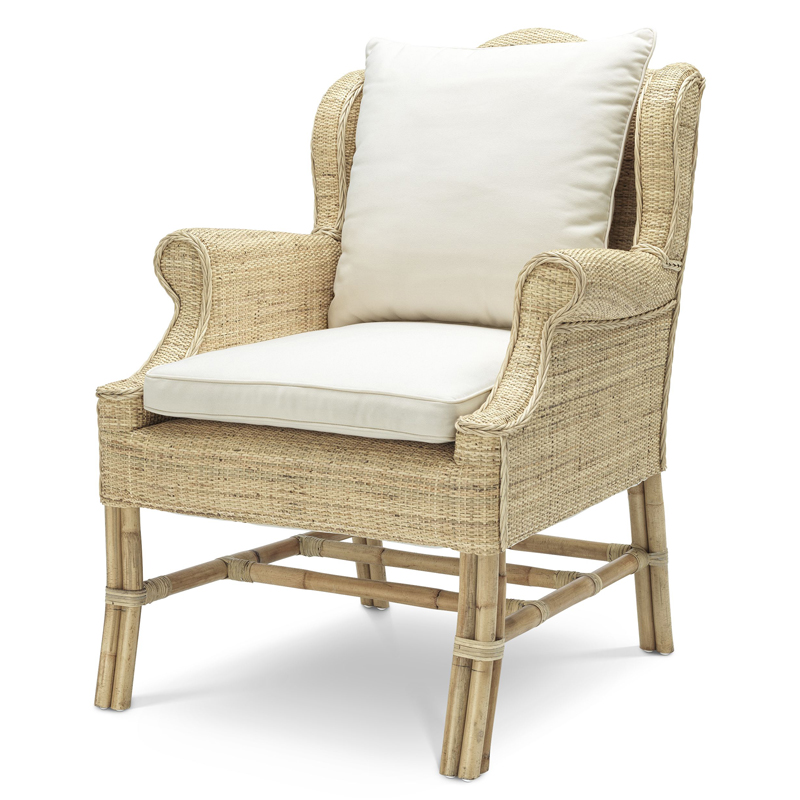 Кресло Eichholtz Chair Porto Ercole Бежевый Кремовый Кресло Eichholtz Chair Porto Ercole Бежевый Кремовый в Липецке | Loft Concept