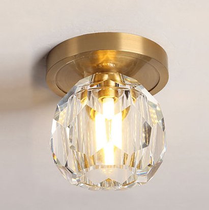 Потолочный светильник RH Boule de Cristal Single ceiling light Латунь Прозрачное Стекло Потолочный светильник RH Boule de Cristal Single ceiling light Латунь Прозрачное Стекло в Липецке | Loft Concept