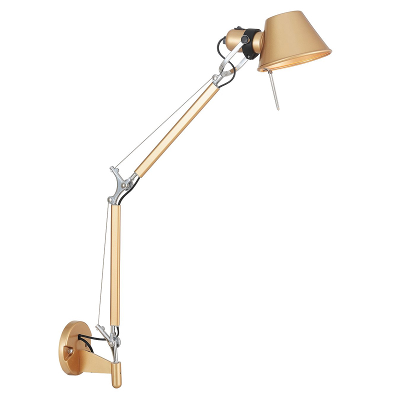 Бра с регулировкой наклона Artemide Золотой Хром Бра с регулировкой наклона Artemide Золотой Хром в Липецке | Loft Concept